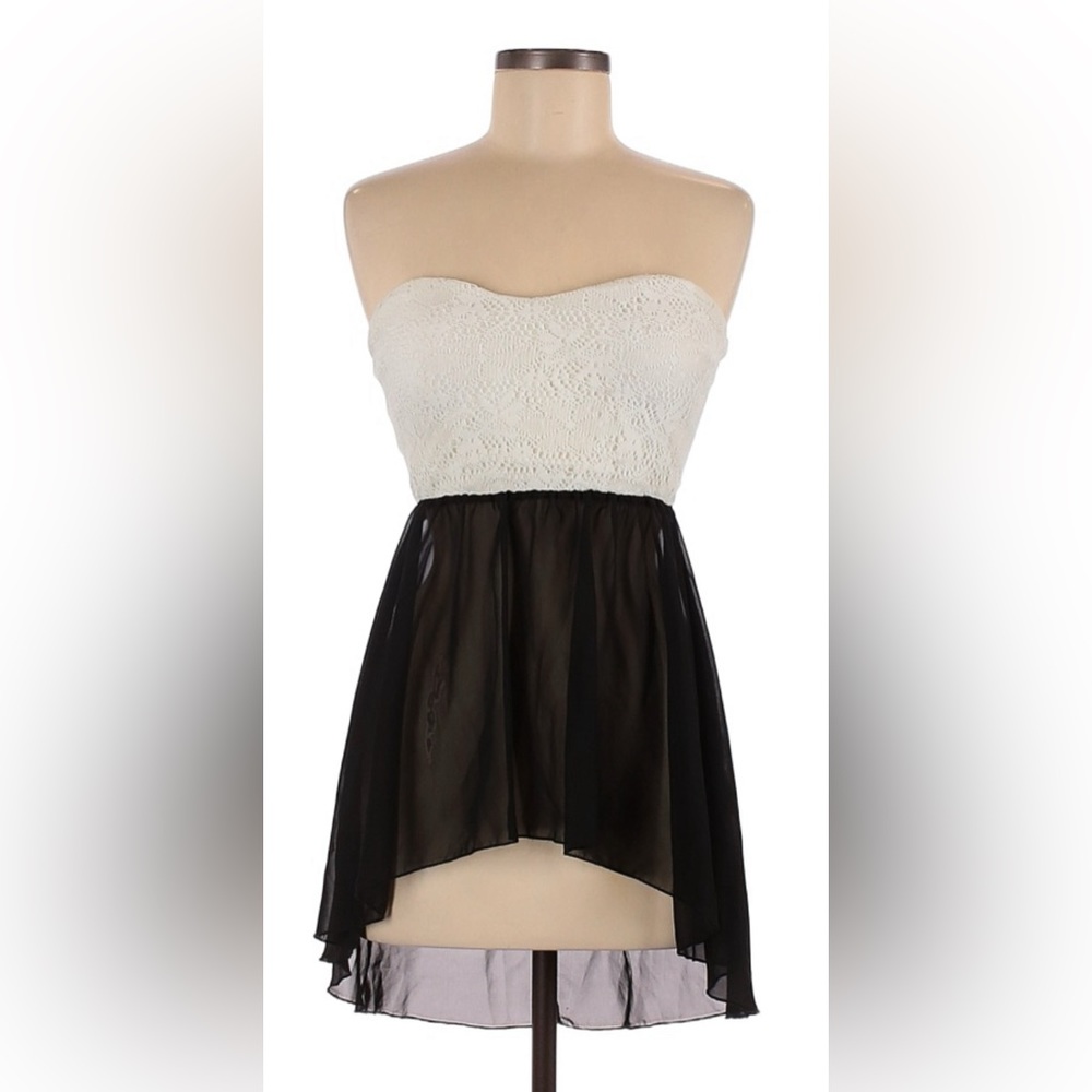 Deb Medium Black and White Tube Top